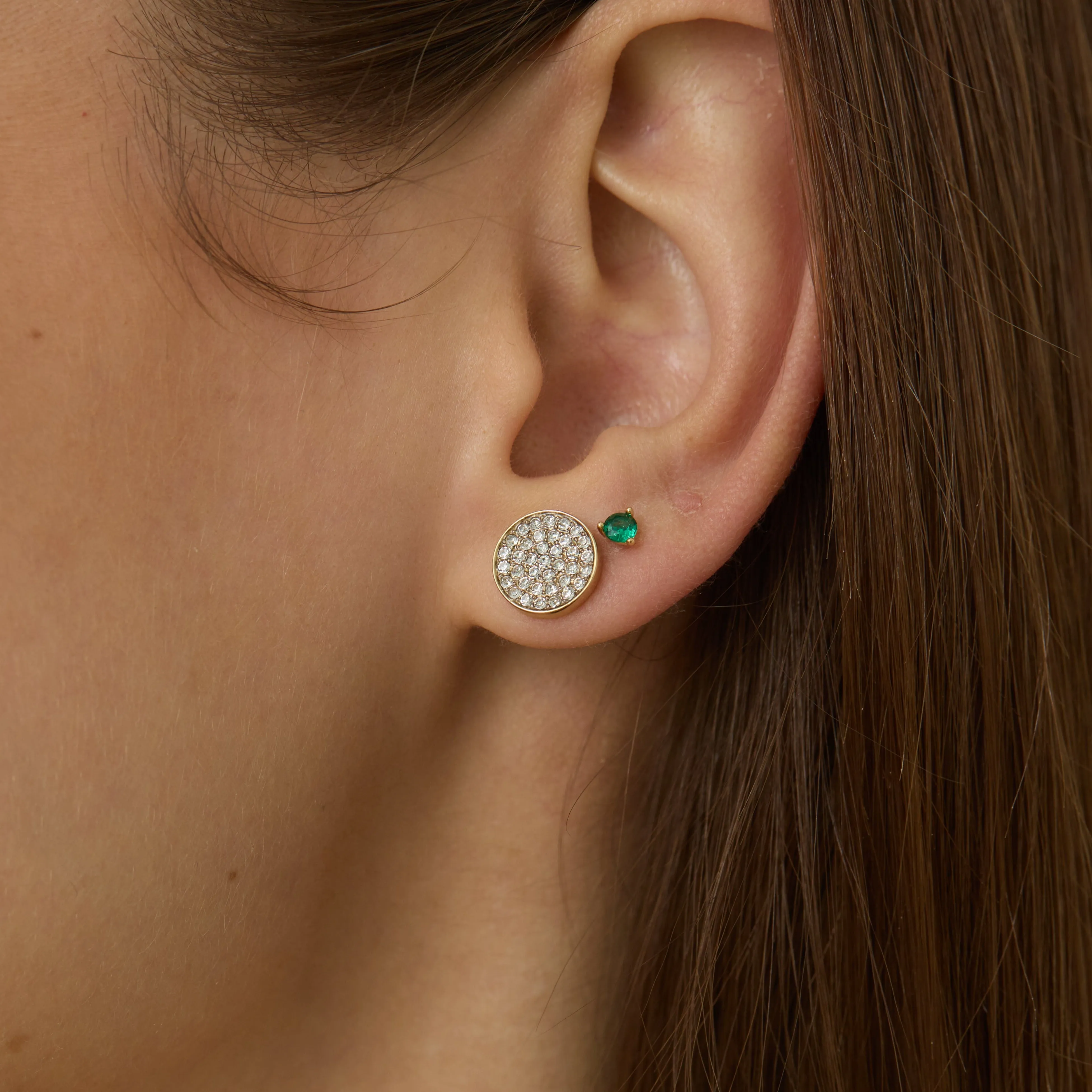 Round Pavé Studs