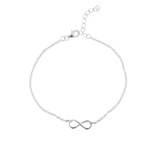 Silver Simple Infinity Bracelet