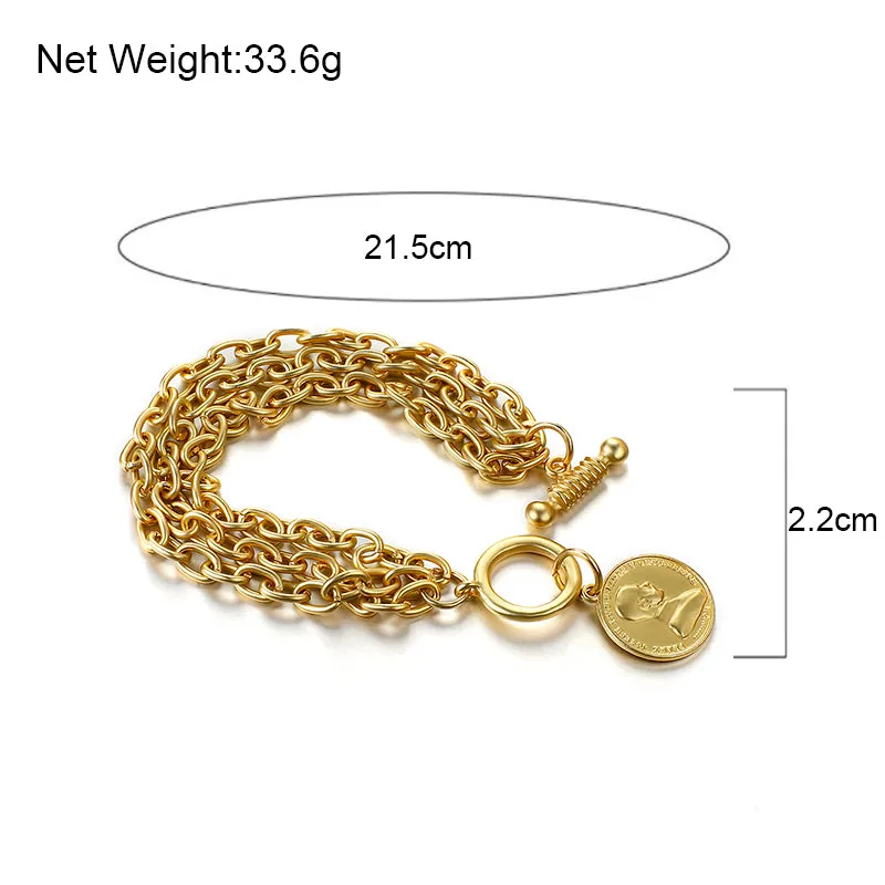 Simple Retro Zinc  Alloy Bracelet