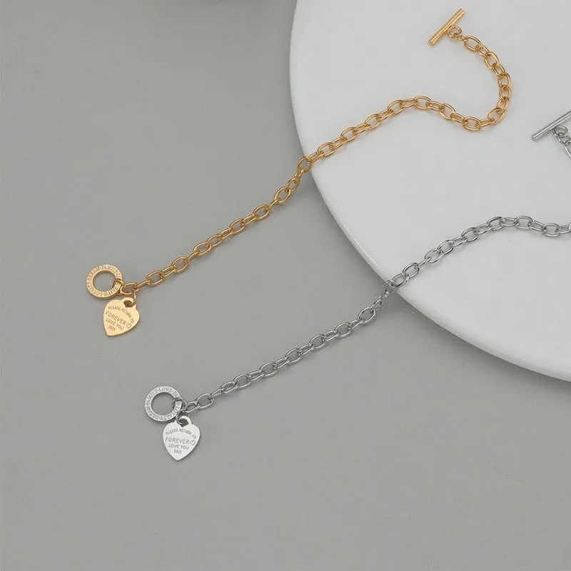 Simple Style Geometric Women's Simple Heart Bracelet