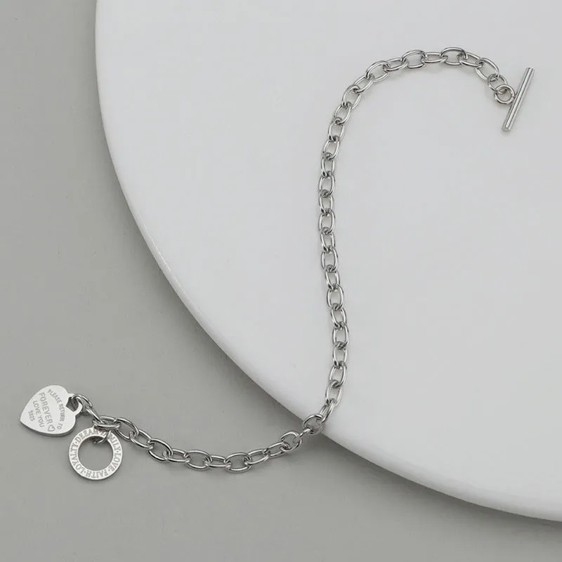 Simple Style Geometric Women's Simple Heart Bracelet