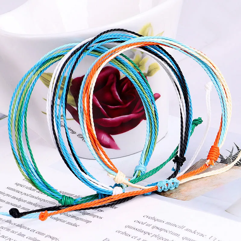 Simple waterproof wax thread color cord