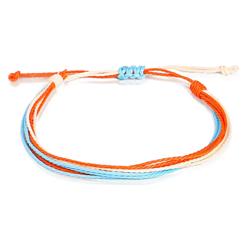 Simple waterproof wax thread color cord