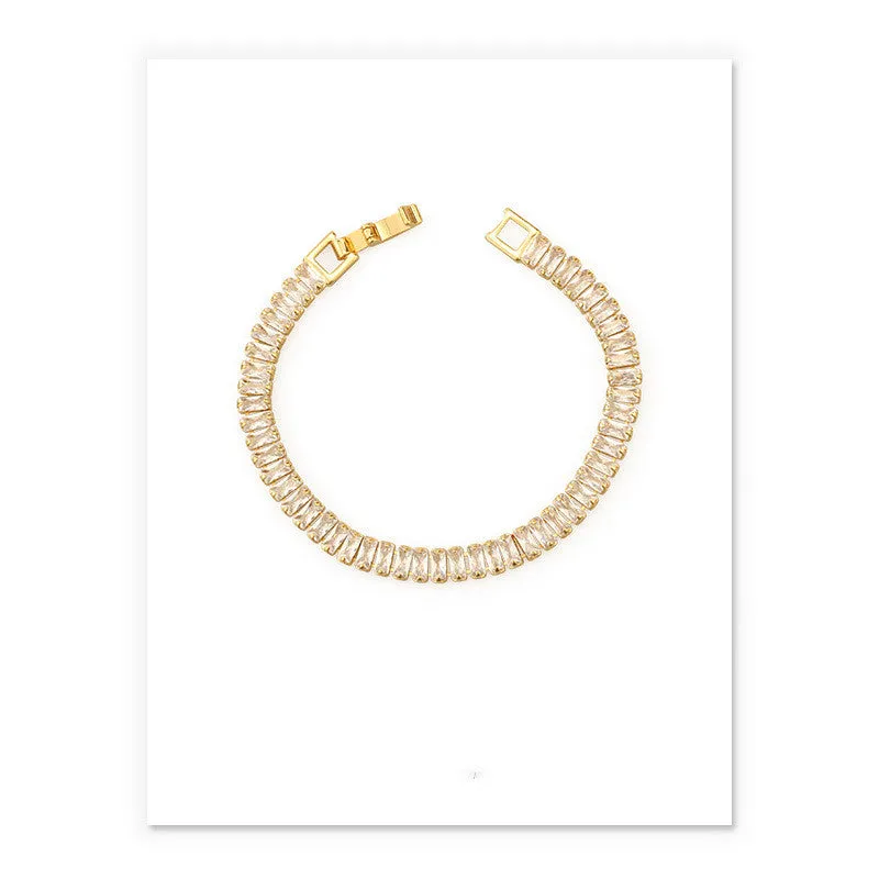 Simple zircon bracelet