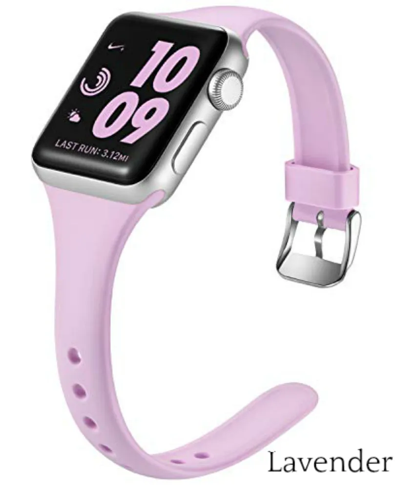 Slim Apple Watch Bands | Skinny Silicone Apple Bands