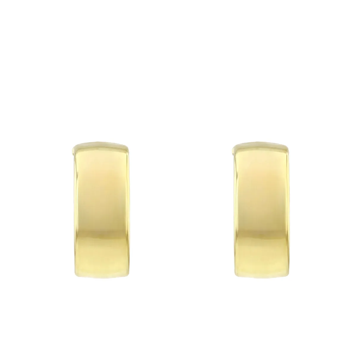 Soleil Collection 10mm Hoop Earrings | 9K Solid Yellow Gold