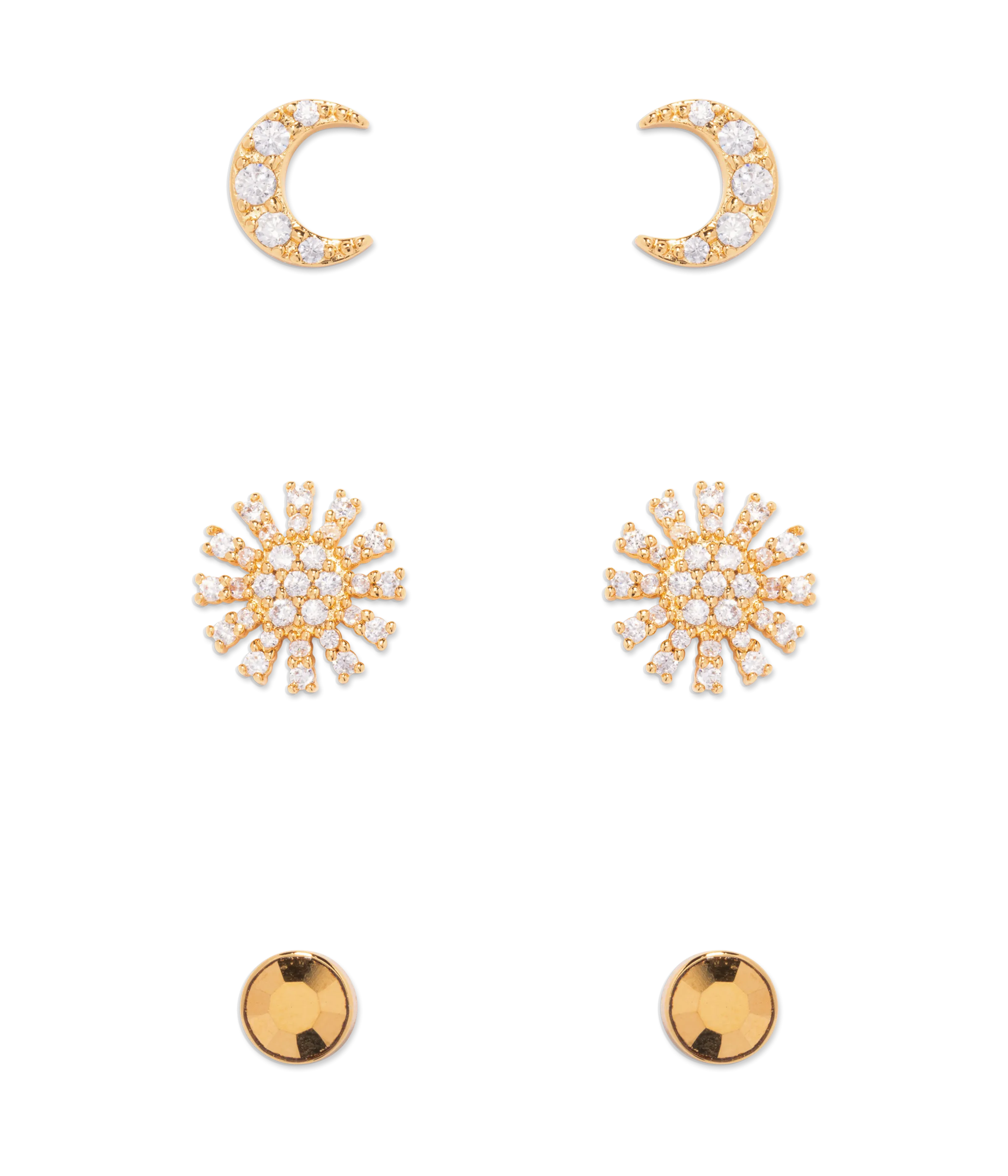 Soleil Stud Trio Set