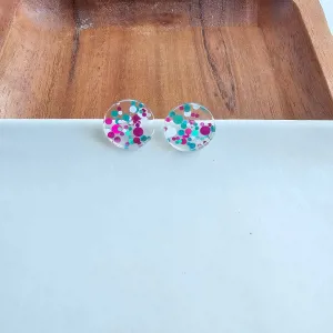 Sophie Studs - Blue Violet Confetti