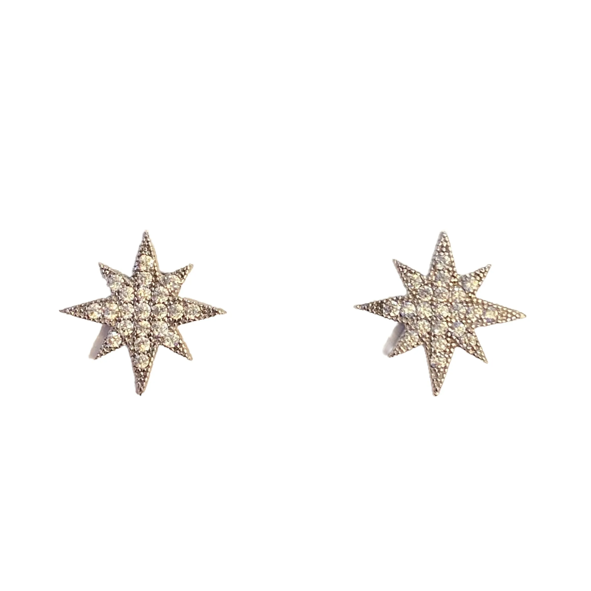 Starburst Pave Jumbo Studs