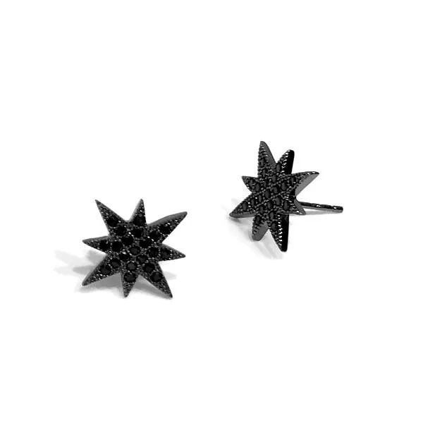 Starburst Pave Jumbo Studs