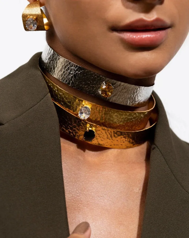 Textured Stone Choker