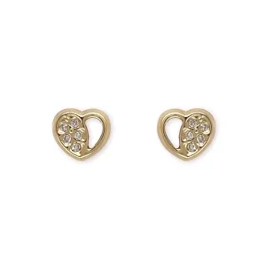 The Diamond Heart Studs