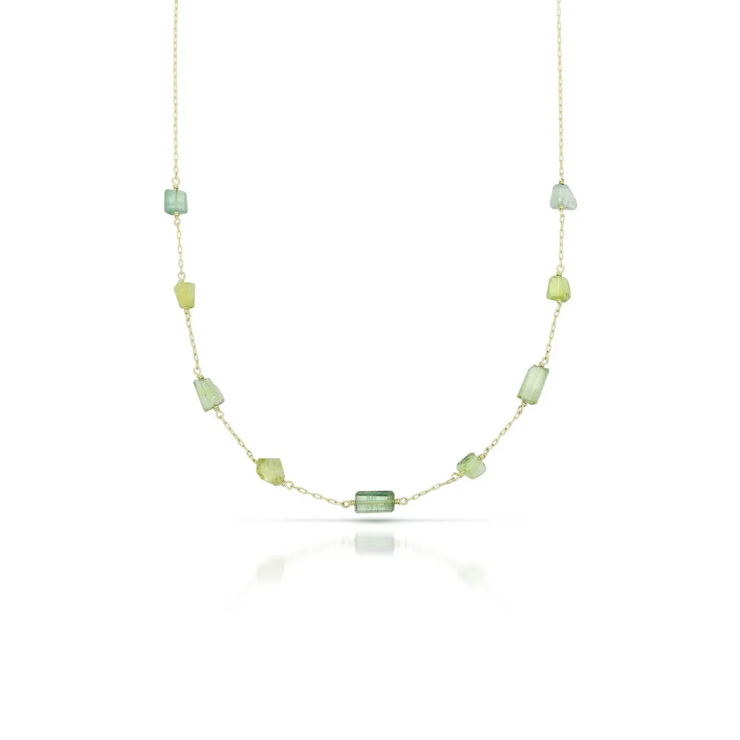 Tourmaline Station Necklace