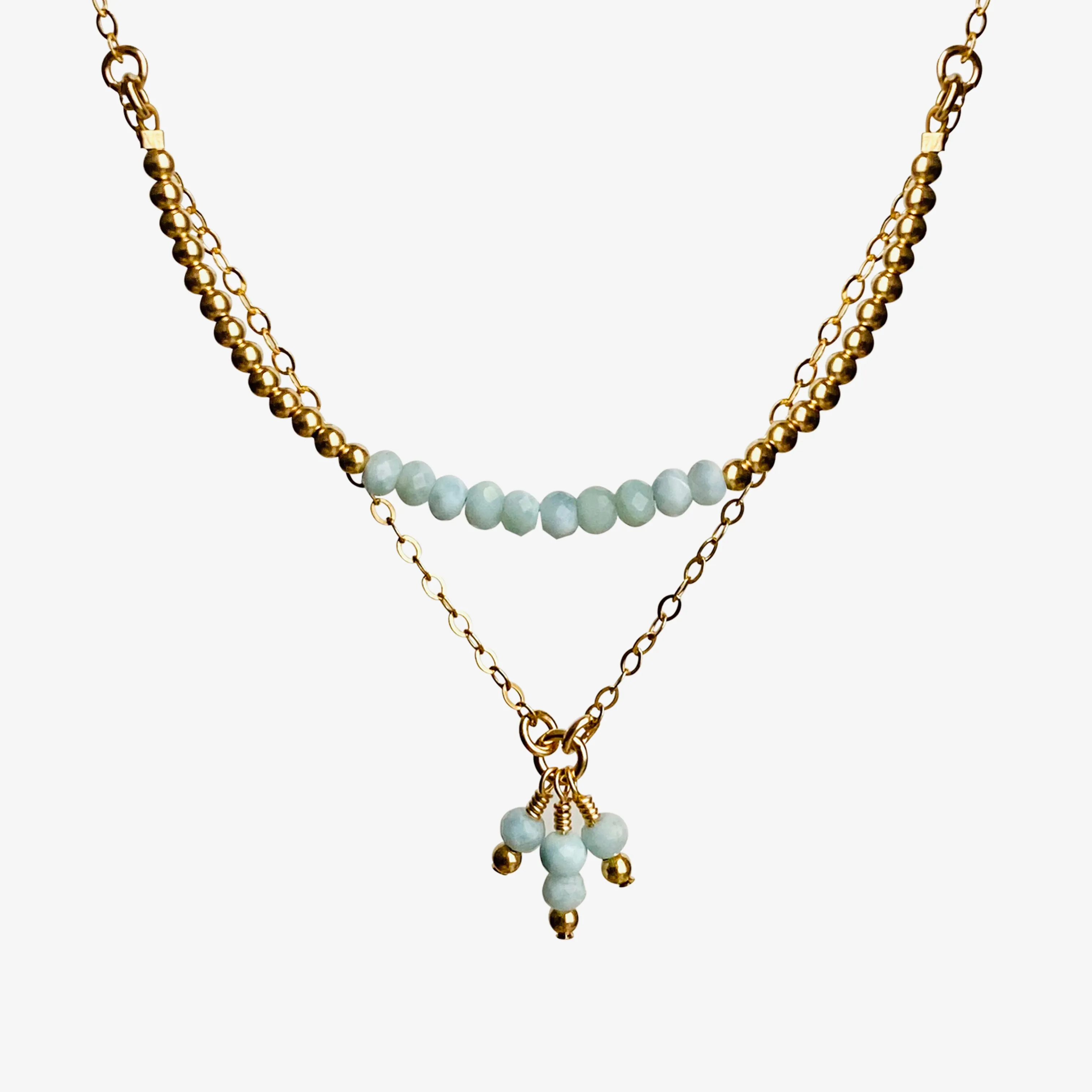 Uma Necklace ~ Larimar