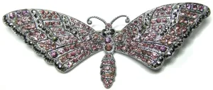 Vintage 1940s Pink Butterfly Brooch