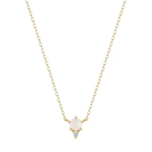 Zena Opal and Diamond Necklace