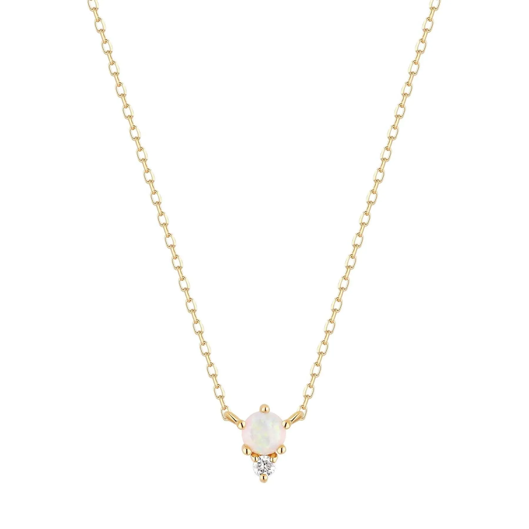 Zena Opal and Diamond Necklace